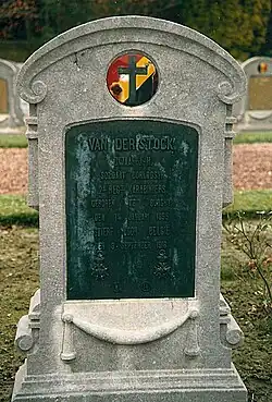 De grafzerk van Octaaf Van der Stock te Hoogstade