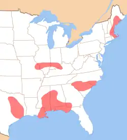 De roodomrande gebieden hebben het verschil tussen 'morning' en 'mourning' bewaard