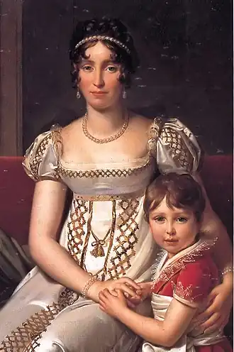 Hortense de Beauharnais met haar zoontje Napoleon&nbsp;KarelGeschilderd door François Gérard (1805-1807), privécollectie