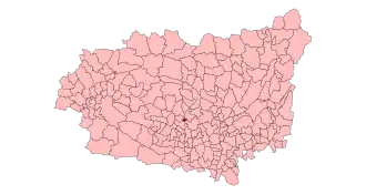 Kaart van Hospital de Órbigo