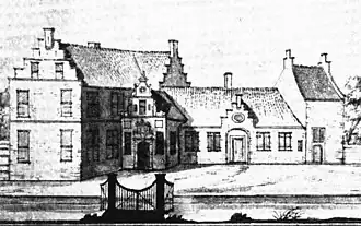 De Hottinga State, getekend in 1723 door Jacobus Stellingwerf