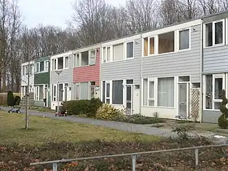 De bouwstijl van het Nieuwe Bouwen in Nagele.