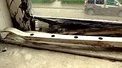 Houtrot binnen onder vochtige omstandigheden