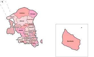 Kaart van Hovedstaden