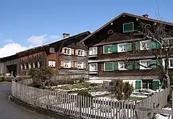 Typisch Bregenzerwälder huis in Egg