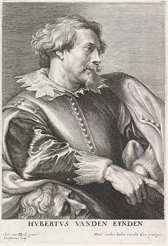 Hubrecht van den Eynde, gravure naar origineel van Anthony van Dyck