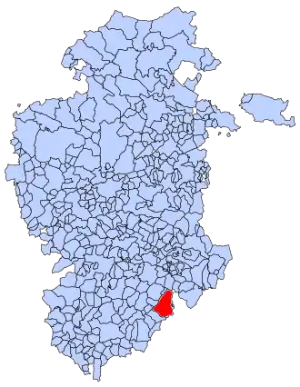 Kaart van Huerta de Rey