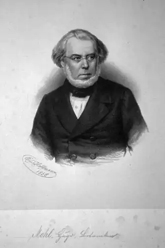 Hugo von Mohl Lithografie van Rudolf Hoffmann, 1858