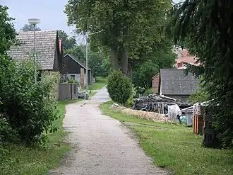 Huizen/boerderijen in het dorp (2009)