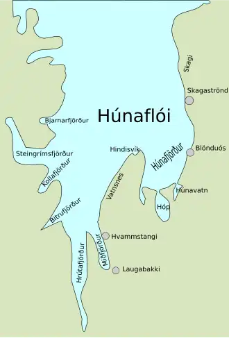 De baaien van Húnaflói