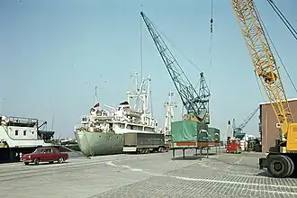 De Hunzehaven in januari 1971