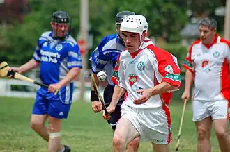 DC Gaels vs. Shamrocks tijdens de Gaelic Games 2007 te Philadelphia.