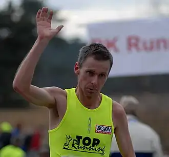 Huub Maas tijdens de Sylvestercross 2007