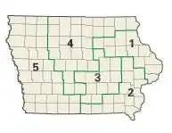 Congresdistricten in Iowa vanaf 2003