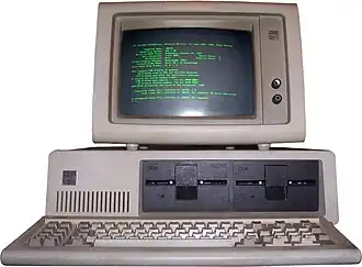 IBM Personal Computer, type 5150 uit 1981.