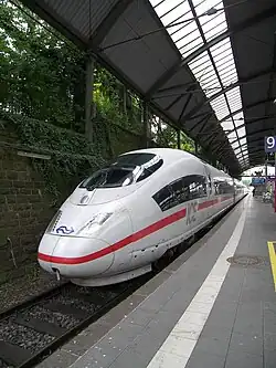 Een ICE 3 op een reis van Brussel naar Frankfurt, 2008