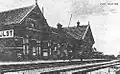 Het oude station van IJlst in 1920