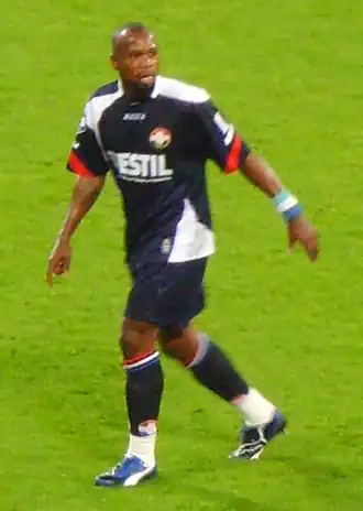 Kargbo tijdens een uitwedstrijd van Willem II