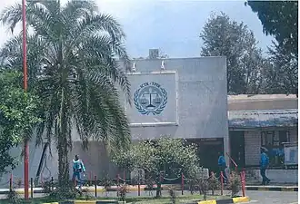 De kantoren van het Rwanda-tribunaal in Arusha anno 2003.