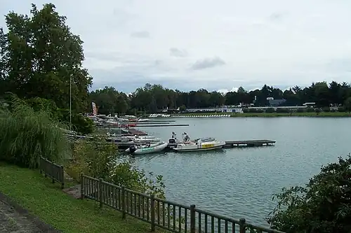 De noordkant van de Idroscalo