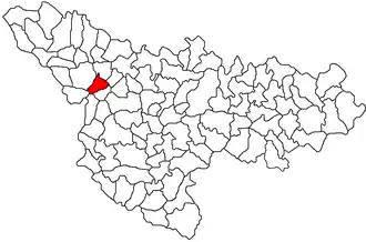 Kaart van Iecea Mare