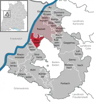 Kaart van Iffezheim