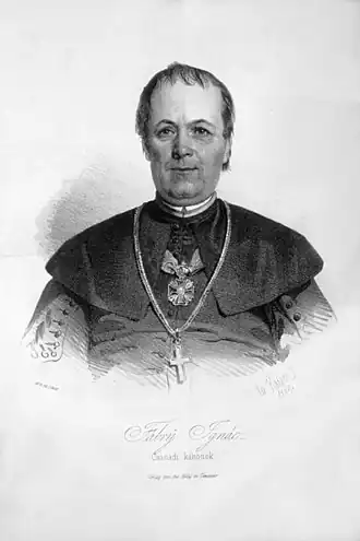 Bisschop Ignác Fábry van het bisdom Košice