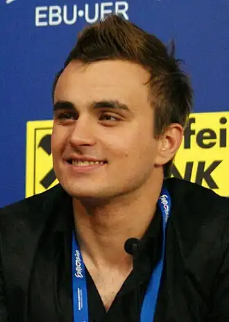 Igor Cukrov tijdens het Eurovisiesongfestival 2009