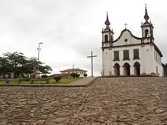 Katholieke kerk Nossa Senhora da Conceiçãoin het centrum van Catas Altas