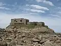 Fort de l'Îlette de Kermorvan bij laagtij