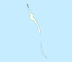 Locatie van Ilhéu Chão