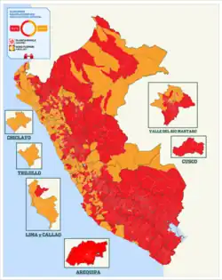 Uitslag tweede ronde per district