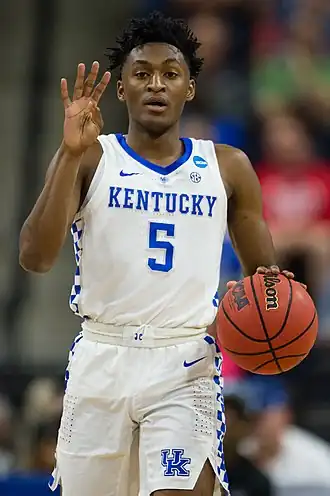 Immanuel Quickley in 2019 bij Kentucky