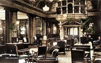 Het restaurant omstreeks 1920