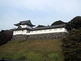 De Fushimitoren van kasteel Edo (het tegenwoordige Japanse keizerlijke paleis)