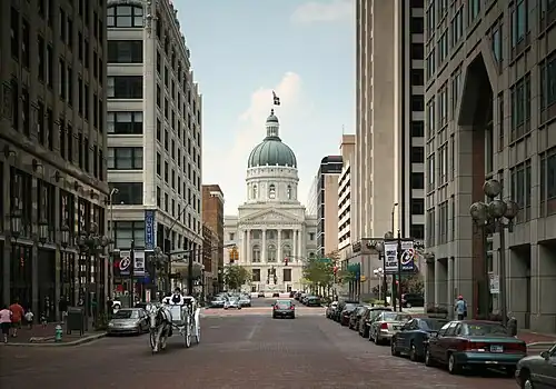 Het Indiana Statehouse in Indianapolis
