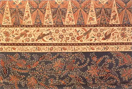 Batik sarong uit Java, Indonesië (rond 1880)