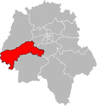 Locatie van het kanton