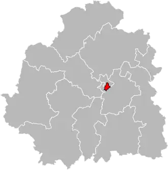 Locatie van het kanton