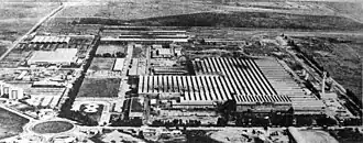 Luchtfoto van de IKA-fabriek in Córdoba
