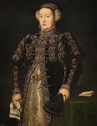 Infanta Caterina met ropa, c. 1552