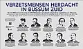 Informatiepaneel verzetsmensen herdacht in Bussum-Zuid