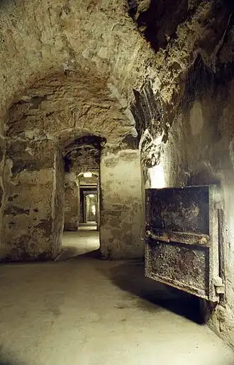 Binnenkant van de tunnels