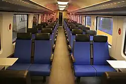 Vernieuwd interieur van ICMm (tweede klas)