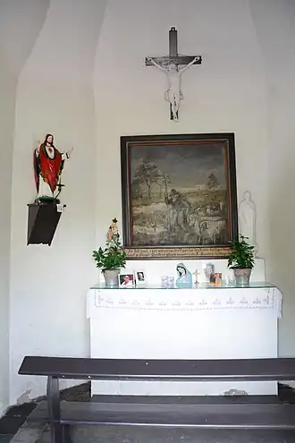 Deel van het interieur van de Rovertkapel