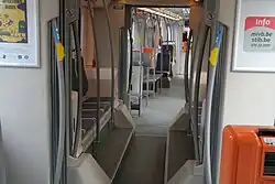 Interieur van het middenbakje.