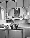 Interieur naar het orgel