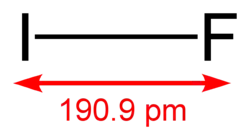 alt=Moleculaire structuur van 
  
    
      
        
          IF
        
      
    
    {\displaystyle {\ce {IF}}}