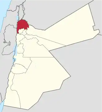 Kaart van Irbidإربد