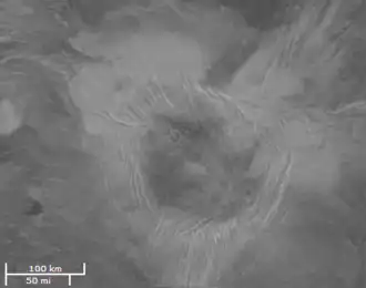 Radarbeeld van de ruimtesonde Magellan